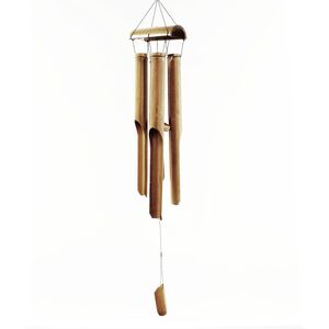 Bamboo Windchime Natural finish 4 Large Tubes