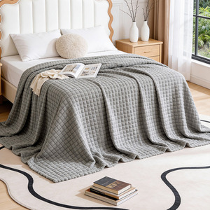 Lifeideas Reversible Throw Blanket Grey