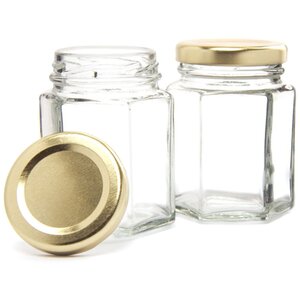 Jam Jar with Lid Glass Container for Jams, Candles, Gifts