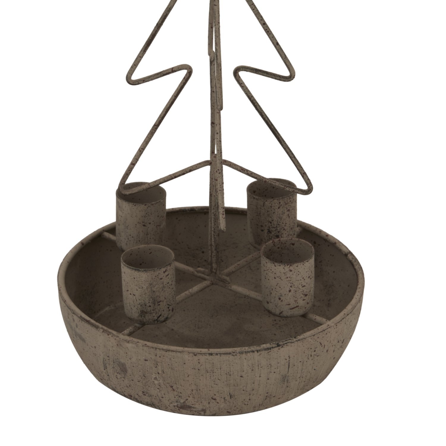 Rustic Tree Star Candle Holder For Ambient Decor - Light Brown
