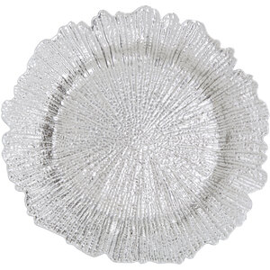 Dia Silver Finish Reef Charger Plate