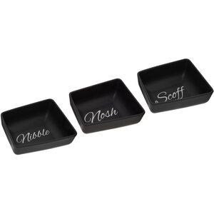 Set Of Three Mange Snack Dishes