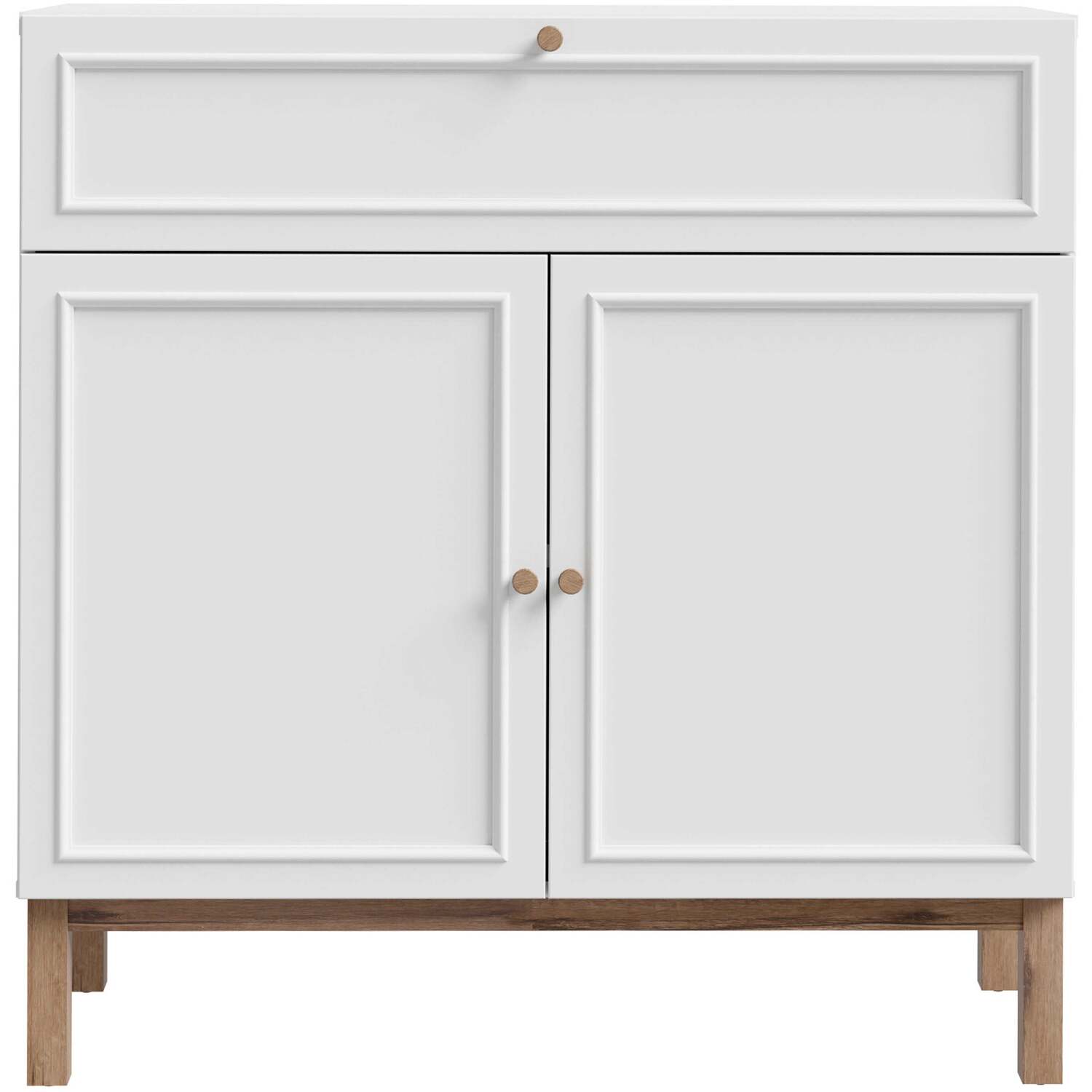 Sofia Console Cabinet Light And 2 Doors 1 Drawer - Grey