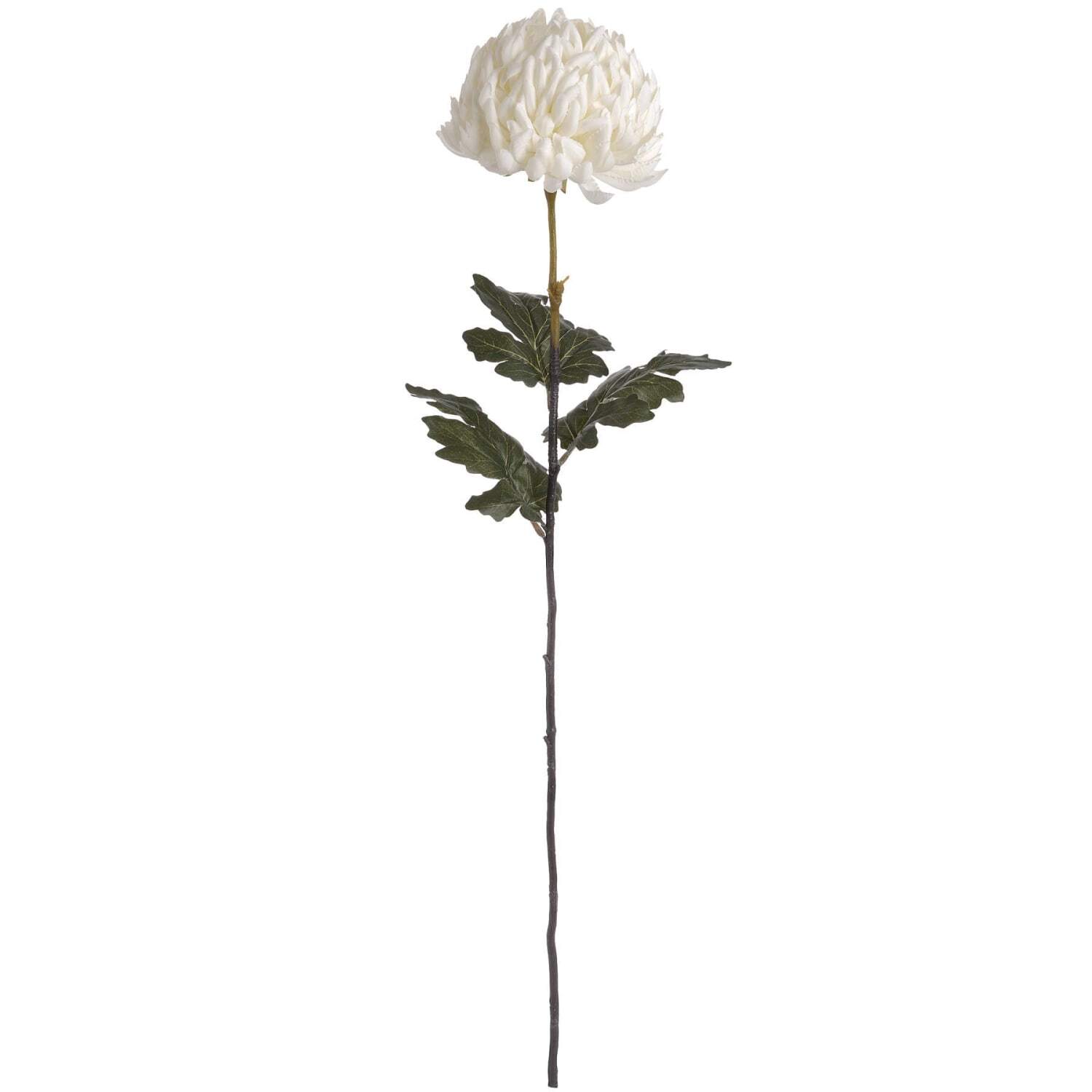 Set of 3 Large Artificial Chrysanthemum Stems - White
