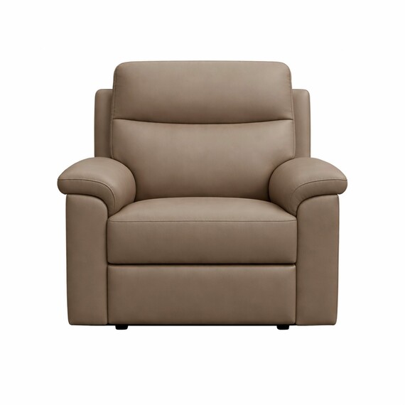 Marlowe Real Leather Power Recliner Armchair with USB Charging