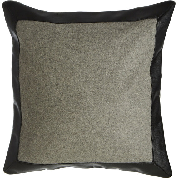 Bosie Hampstead Grey And Black Suqare Cushion
