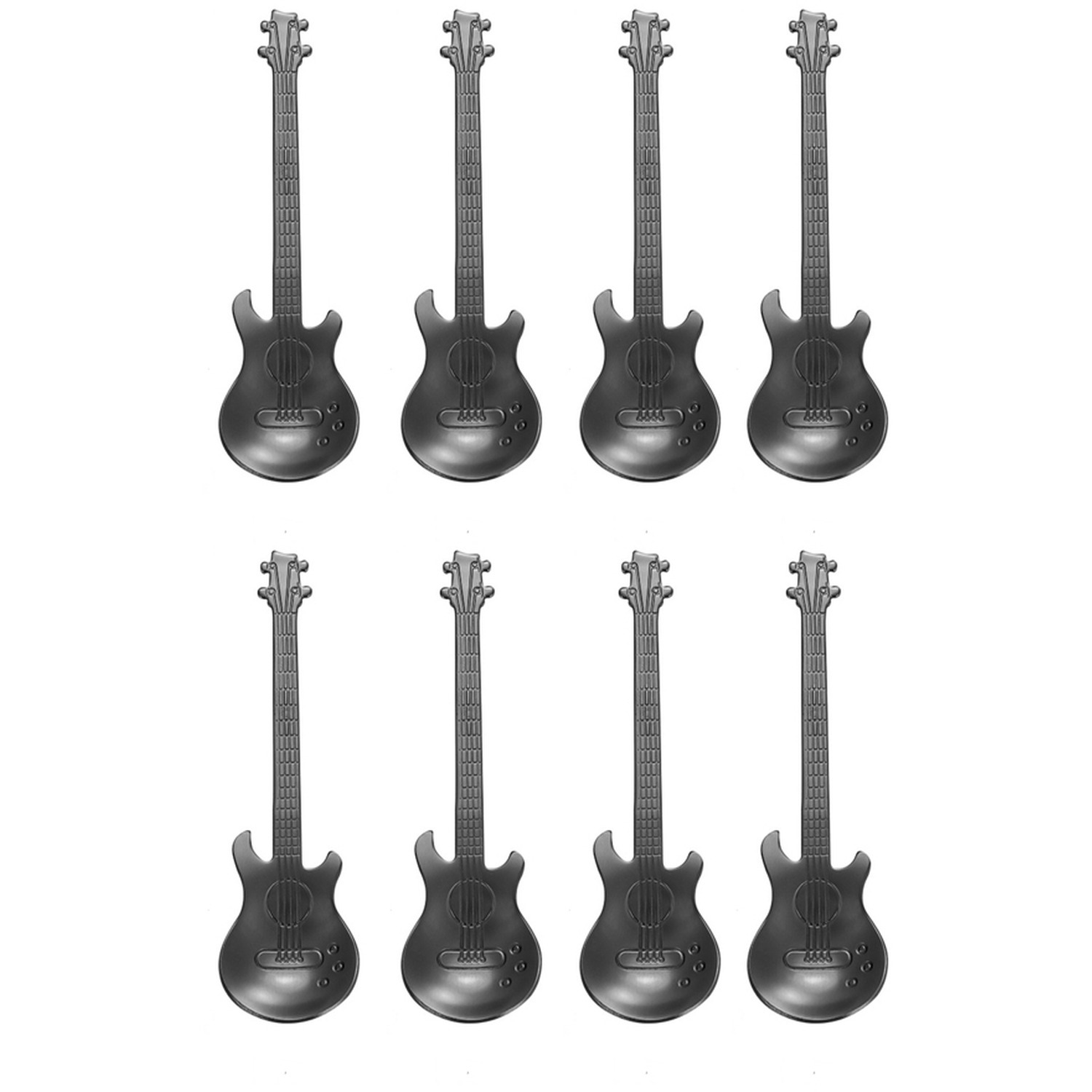 Image of Guitar Shaped Stainless Steel Spoon -&hellip;