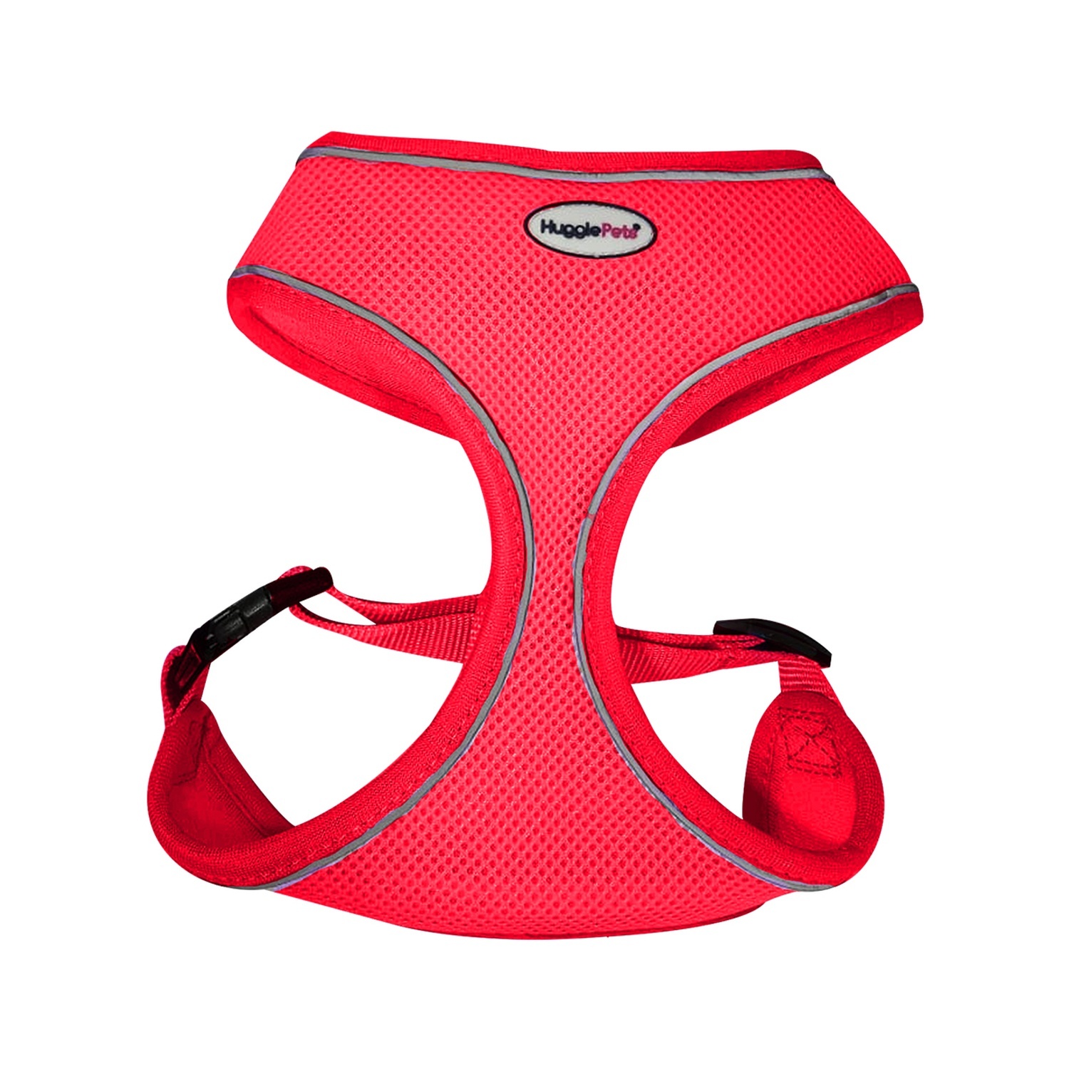 Hugglepets Air Mesh Dog Harness - Orange, Small - Red / Medium