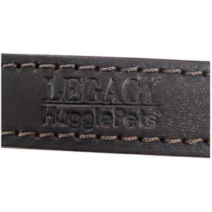 HugglePets Legacy Leather Dog Collar - Black, Medium
