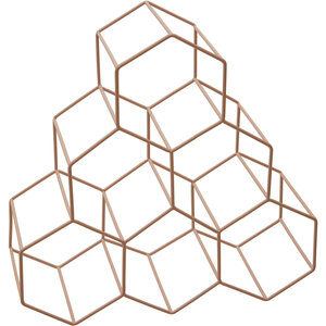 Vertex 6 Bottle Pink Finish Wine Rack