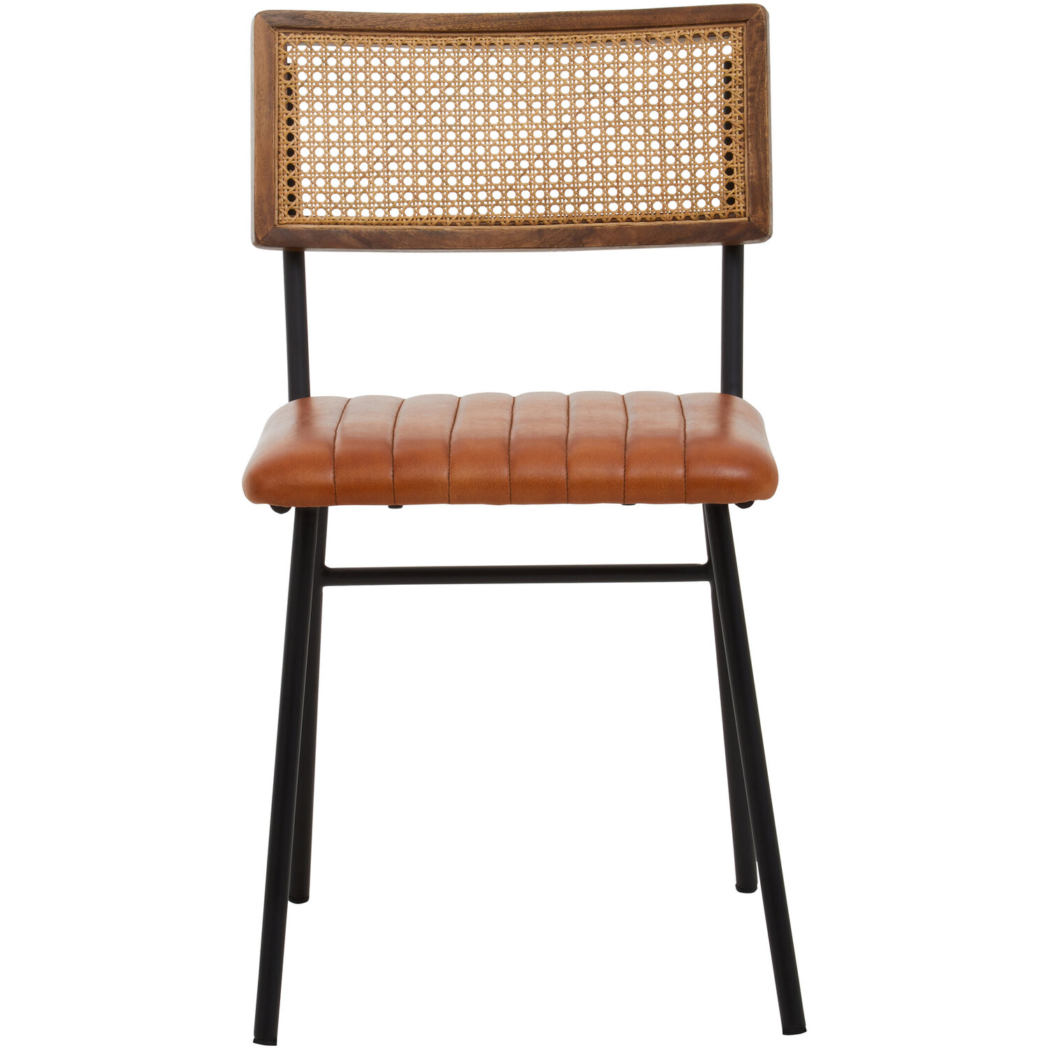 Buffalo Tan Leather Dining Chair - Black, Brown