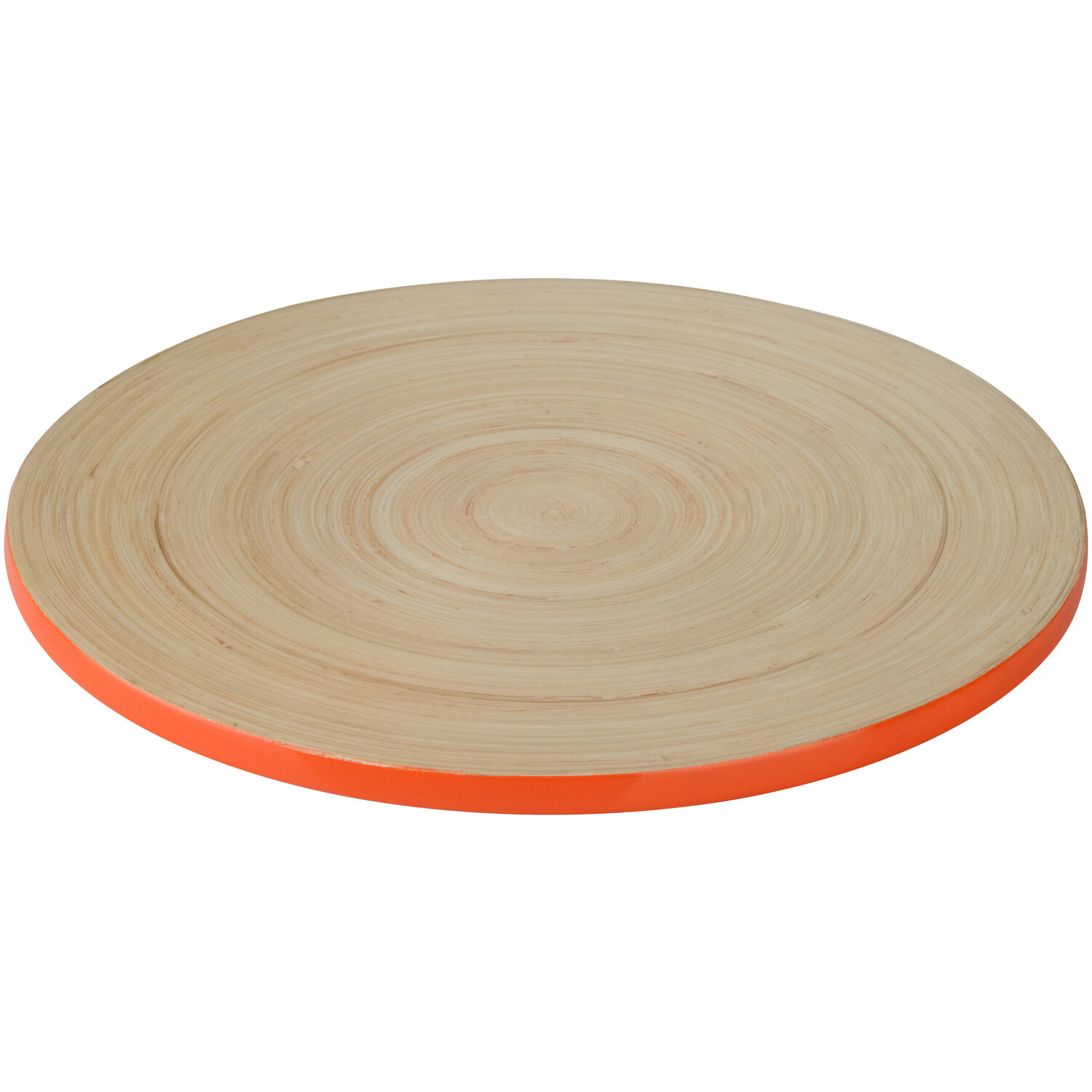 Maison By Premier Kyoto Spun Design Orange Bamboo Placemat - Natural, Orange