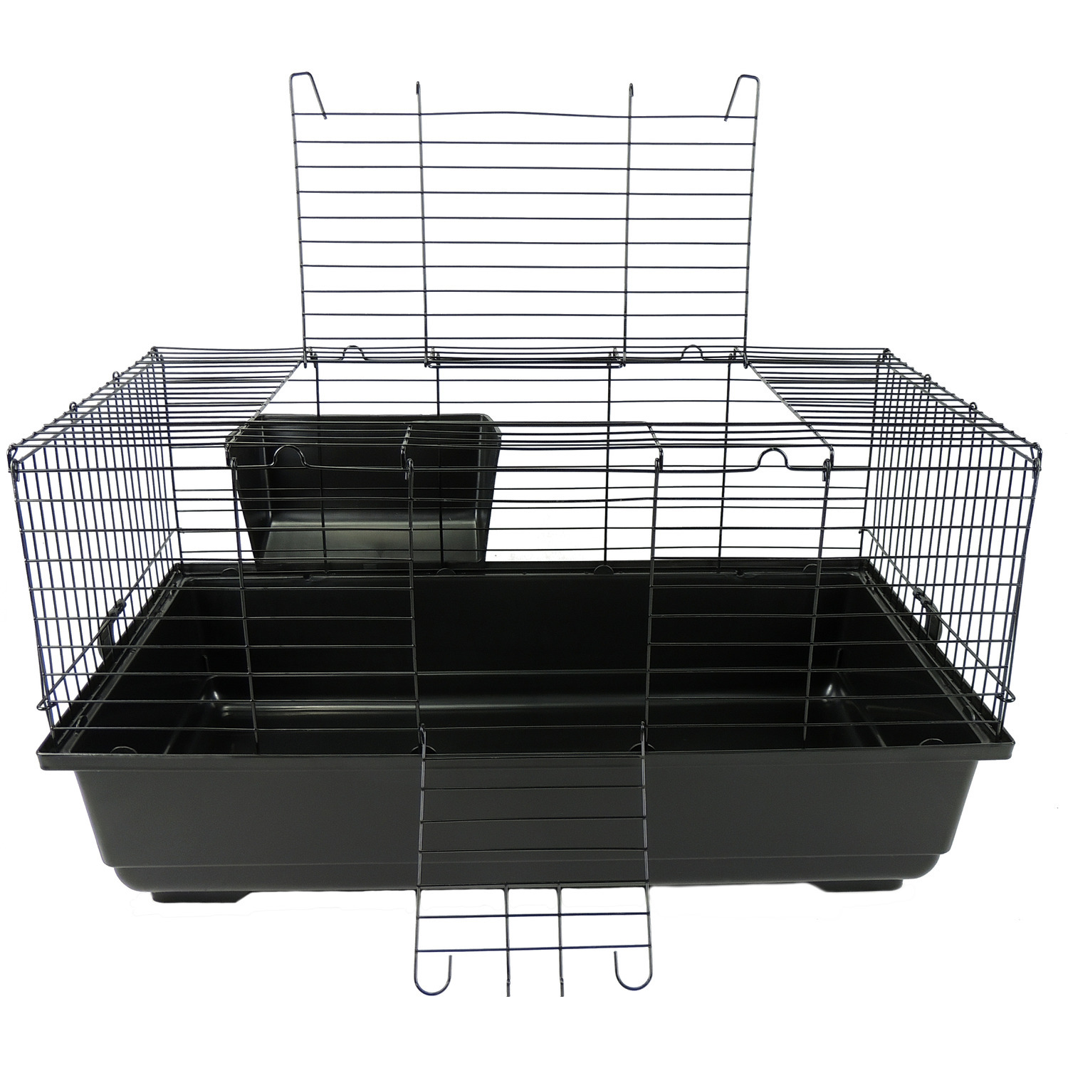 Little Friends Rabbit Cage - Large - Black - Image 4