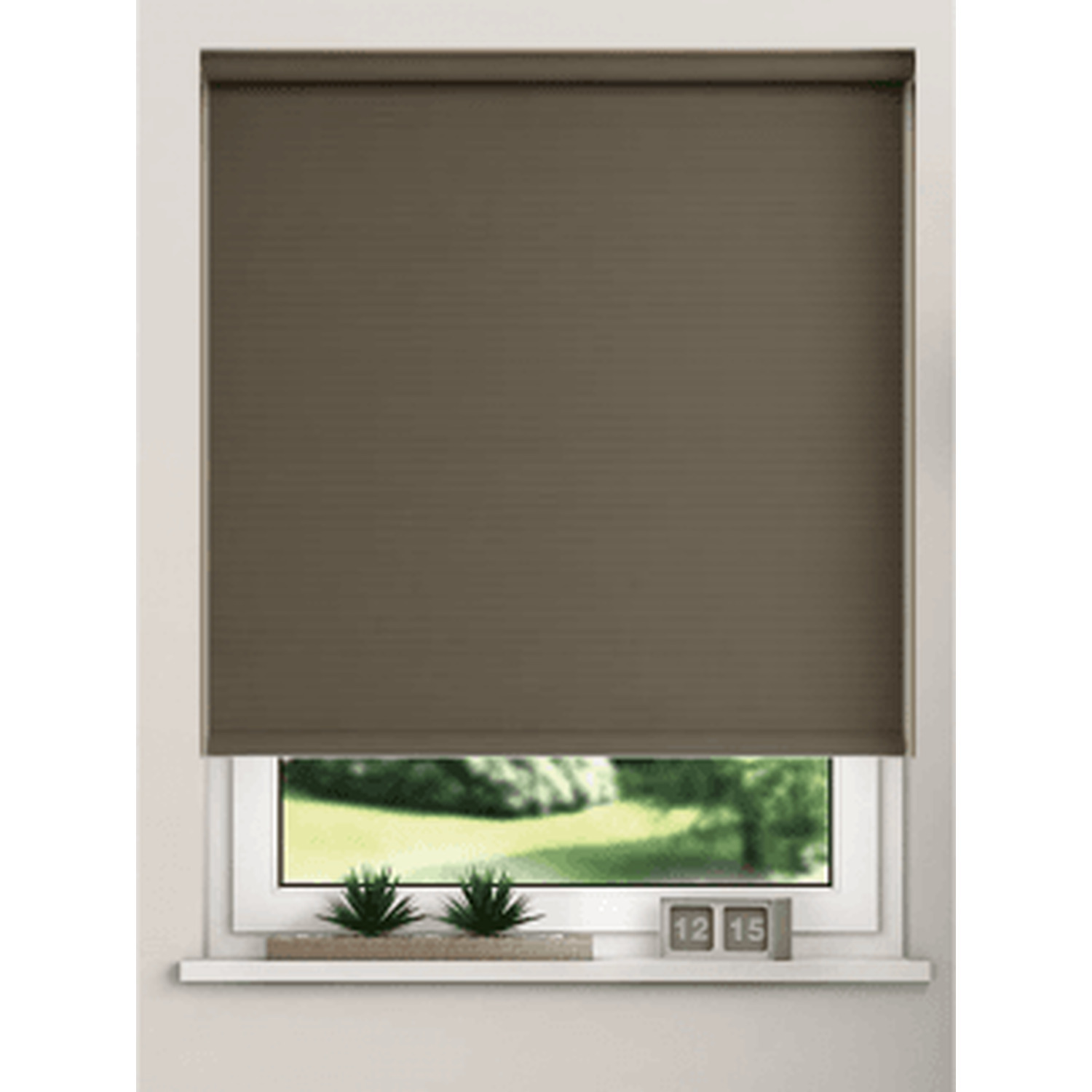 Thermal Blackout Roller Blinds - Chocolate / 80