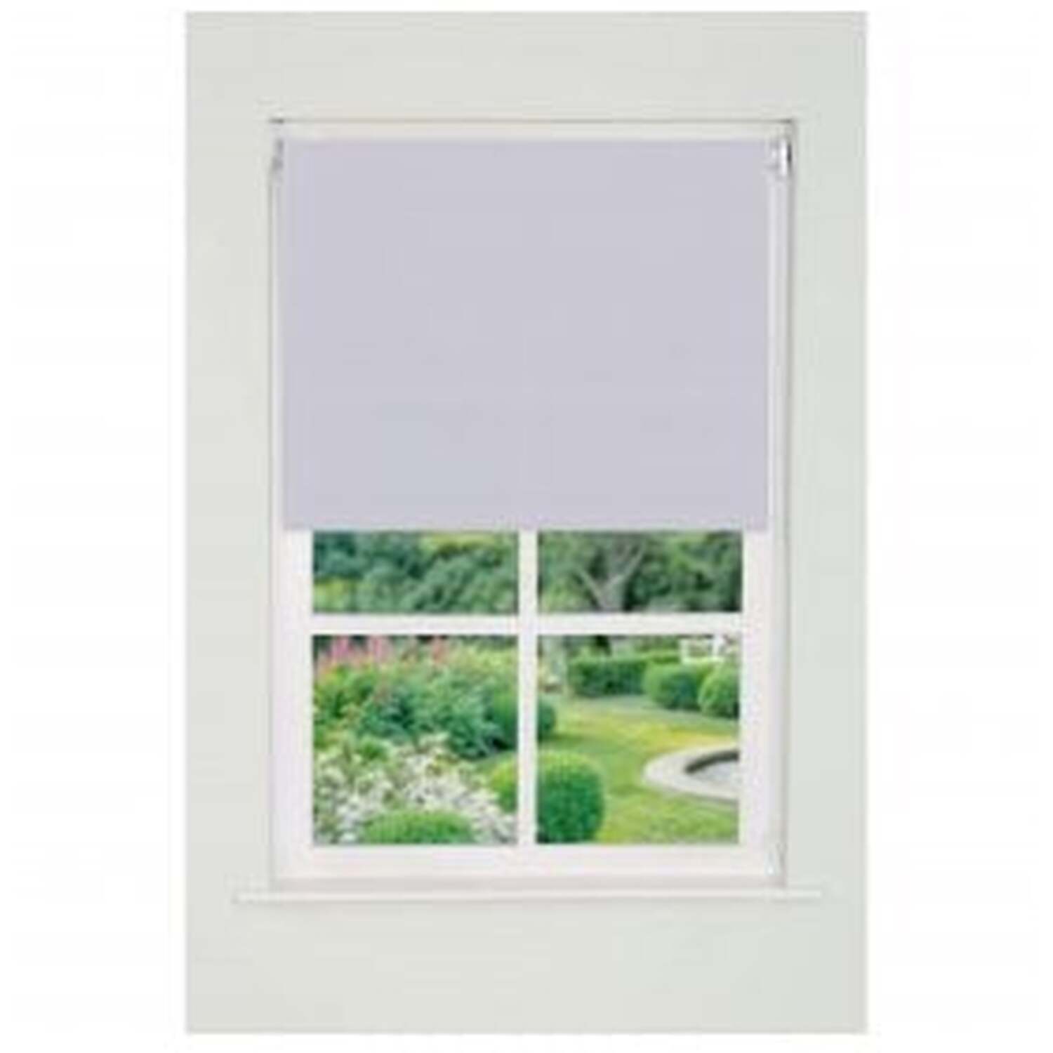 Plain Straight Edge Daylight Roller Blind (165cm Drop) - White / 60cm