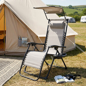 Zero Gravity Chair Canopy and Cup Holder