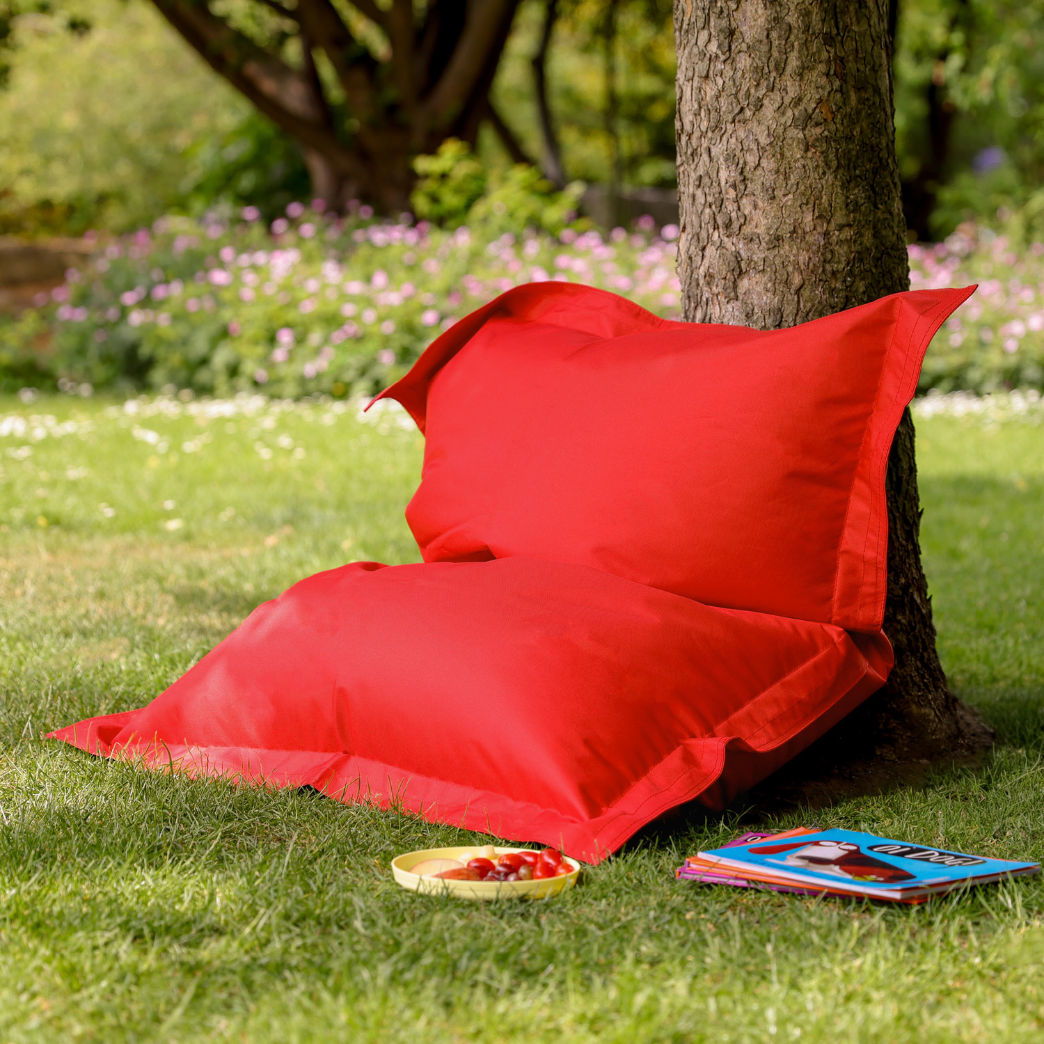 icon Kids Giant Indoor Outdoor Floor Cushion - Red