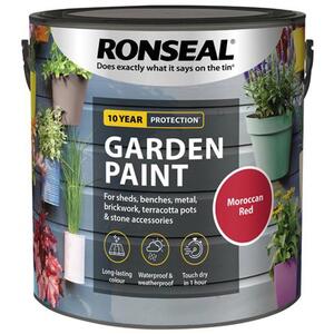 Ronseal Garden Paint Moroccan Red 2.5 litre