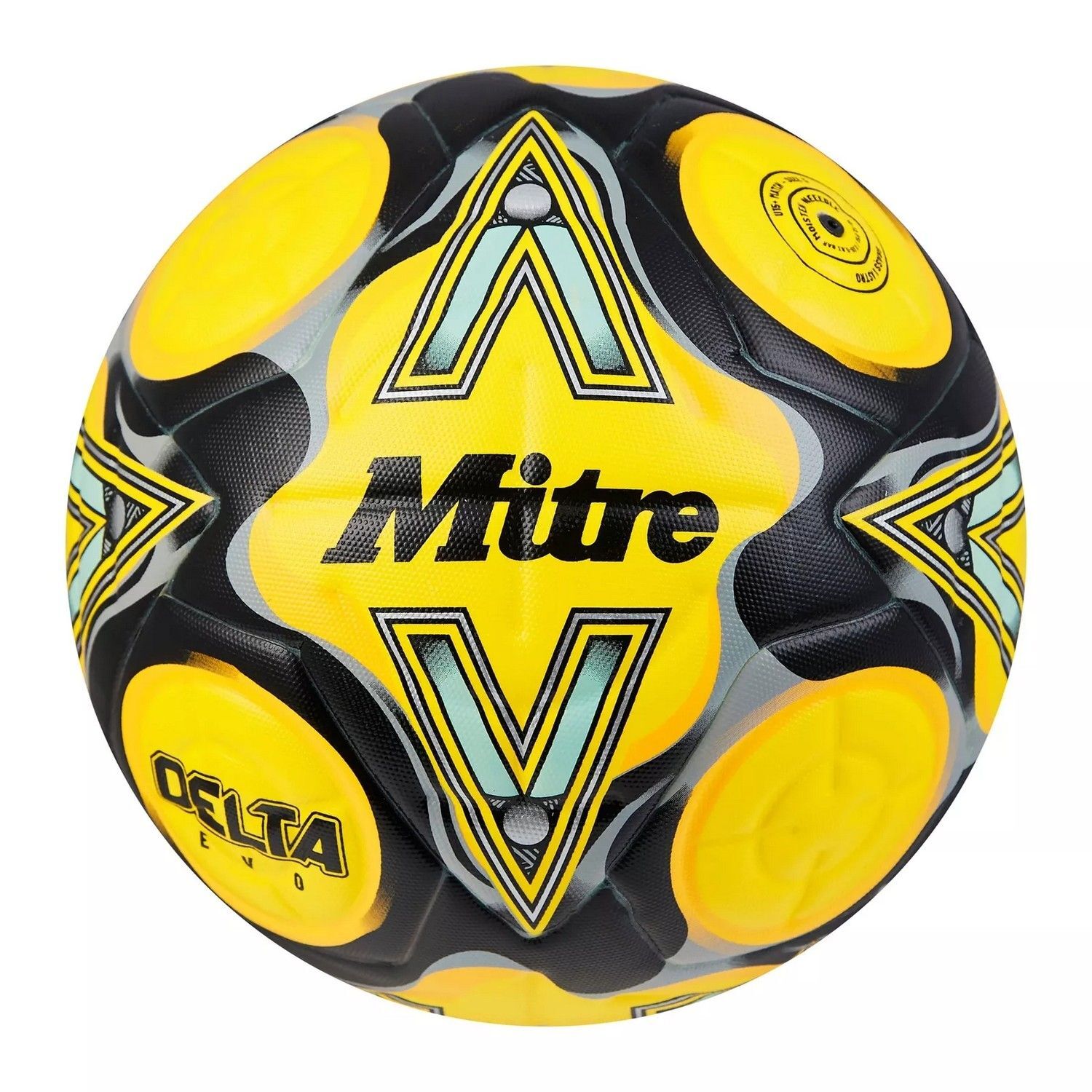 Mitre Delta Evo Football - Yellow/Black/Grey