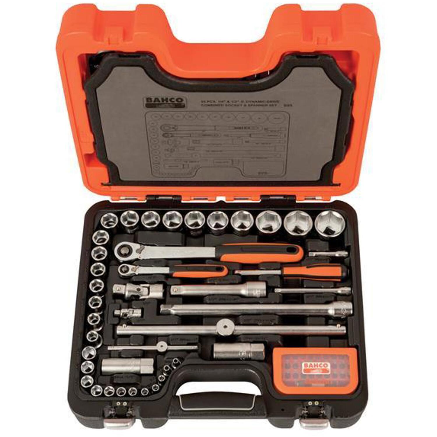 Bahco S95 1/4In & 1/2In Drive Socket & Mech Set Of 95 Metric BAHS95 - Image 11