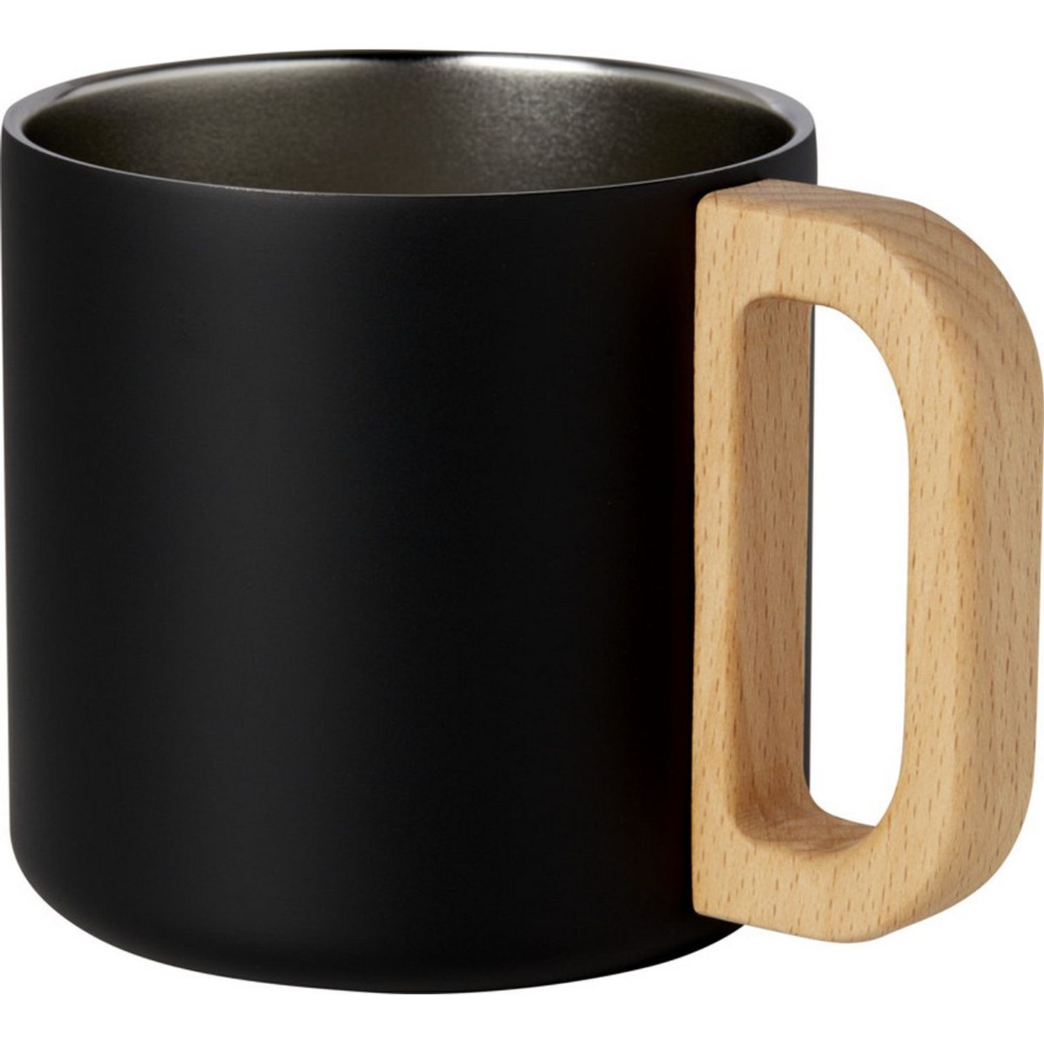 Seasons Bjorn Plain Stainless Steel 360Ml Mug - Solid Black