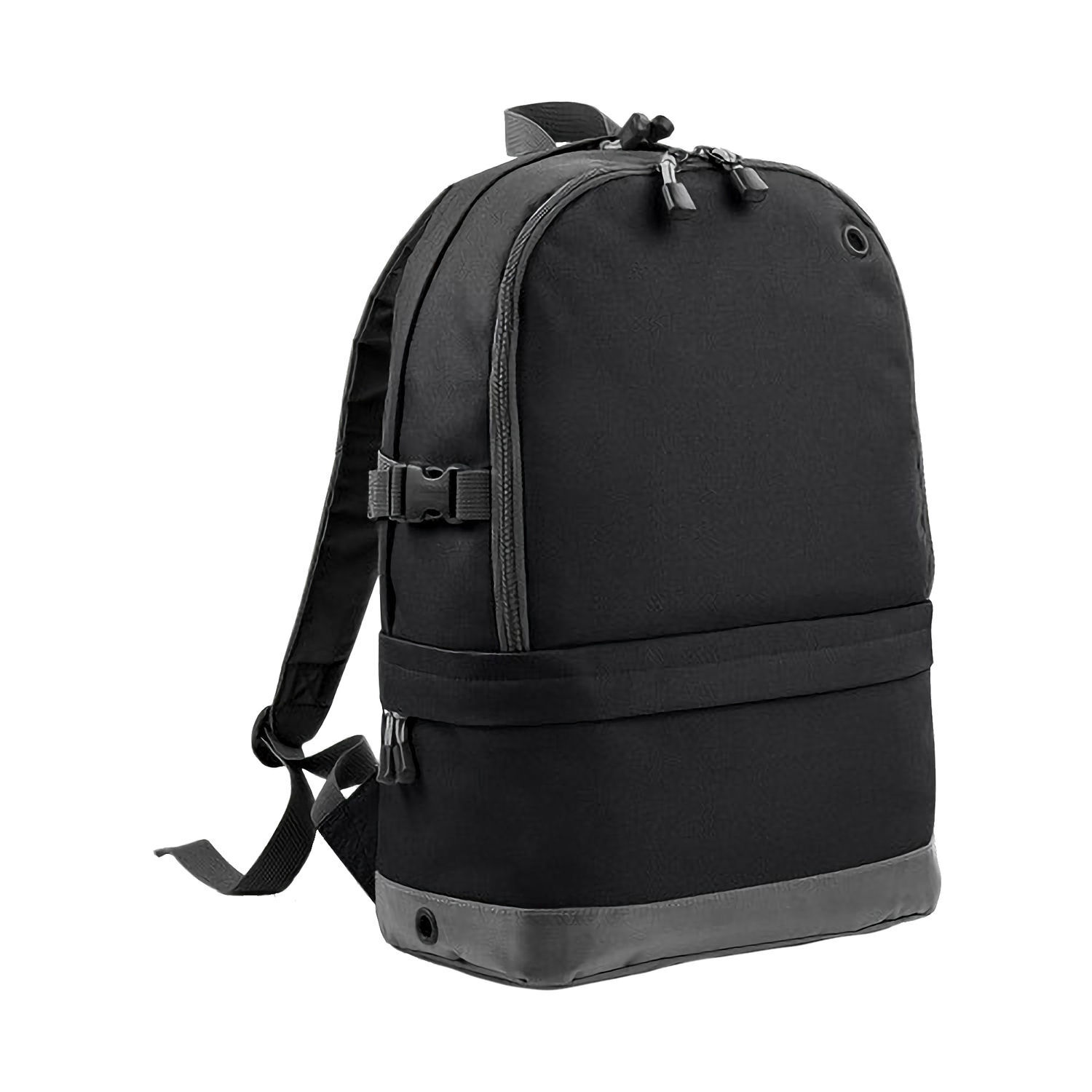 Bagbase Unisex Black Backpack Rucksack Bag (18 Litres Laptop Up To 15.6 Inch) In - Image 1