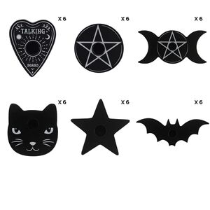 Something Different Black Magic Spell Mixed Candle Holder (Pack of 36)