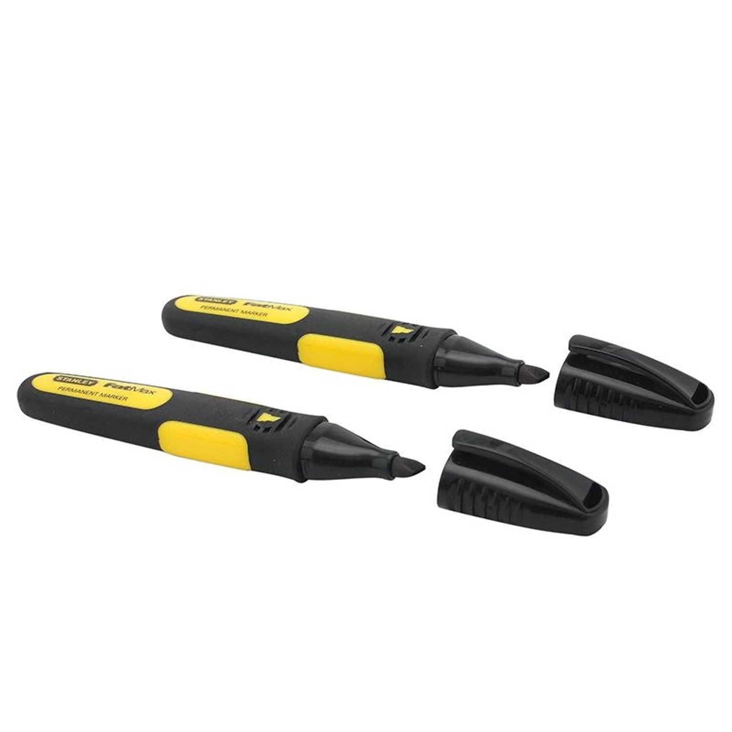 Stanley Hand Tools Chisel Tip Marker Black (Pack 2) - Black