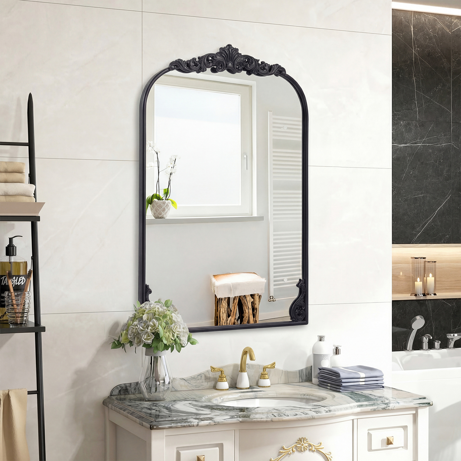 Costway Arched Vintage Mirror