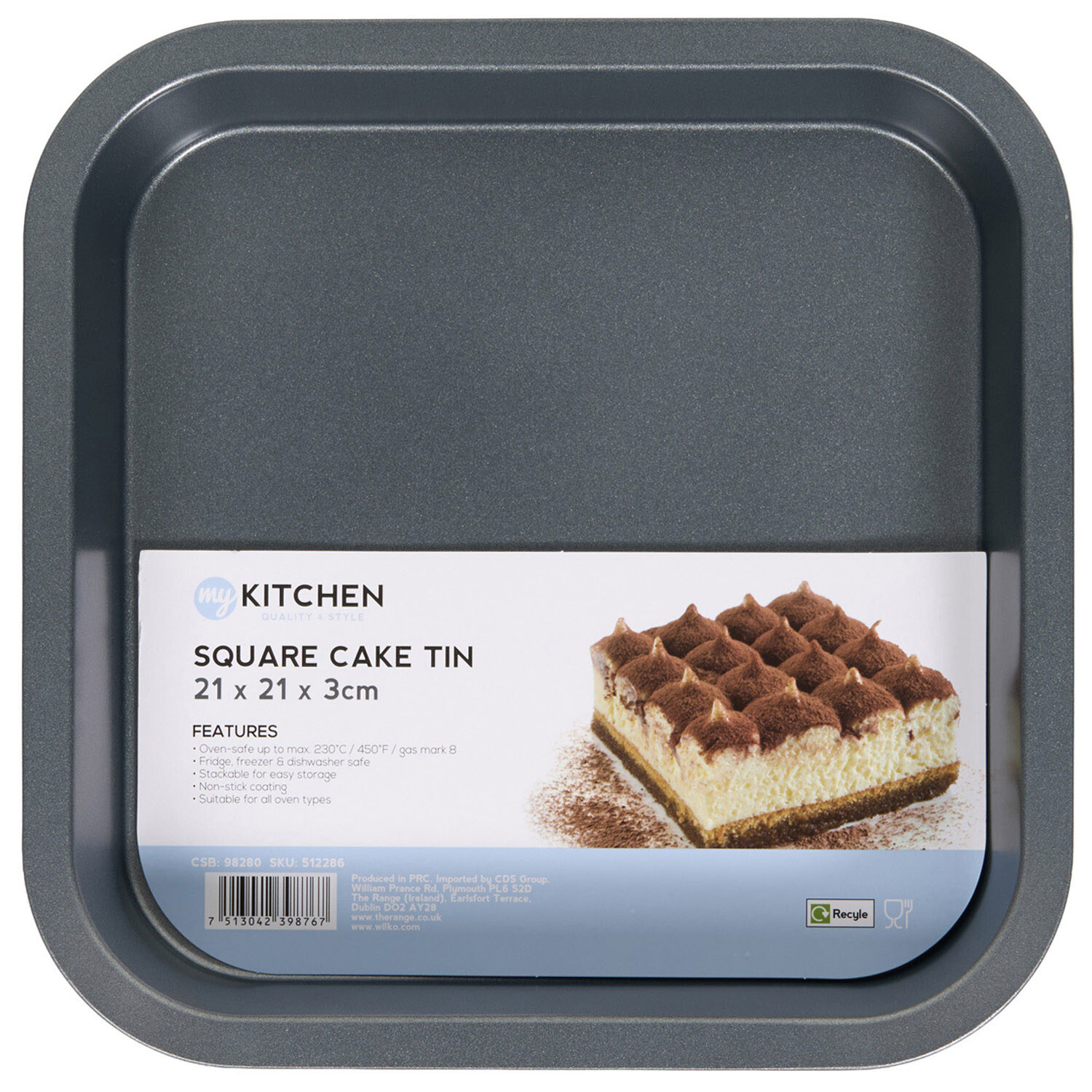Image of My Kitchen Square Cake Tin -&hellip;