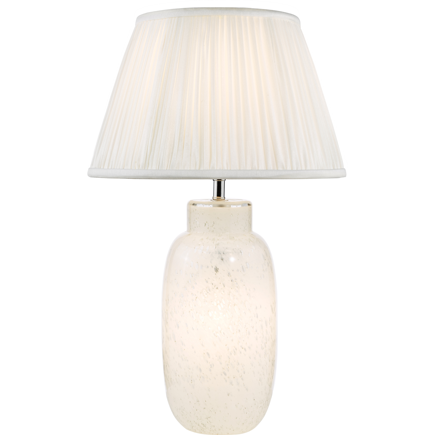 Dar Lighting Ileana Table Lamp White Glass Base Only