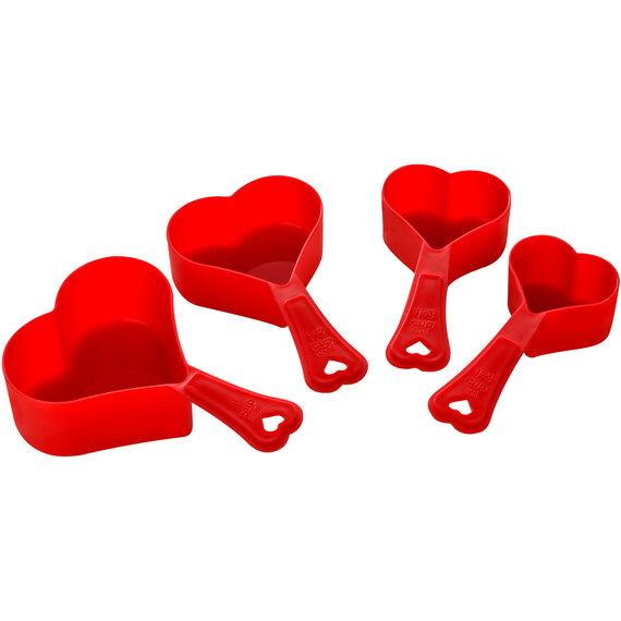 Hallie Set of 4 Heart Measuring Cups