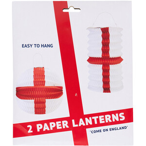 Pack of 2 World Cup 2026 England Paper Lanterns