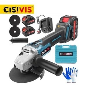 21V, 125mm Brushless Angle Grinder With 2 Batteries