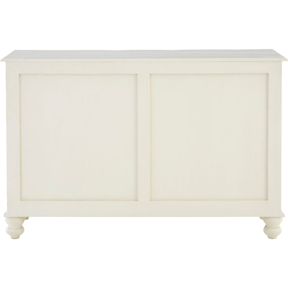 Loire 6 Drawer White Sideboard