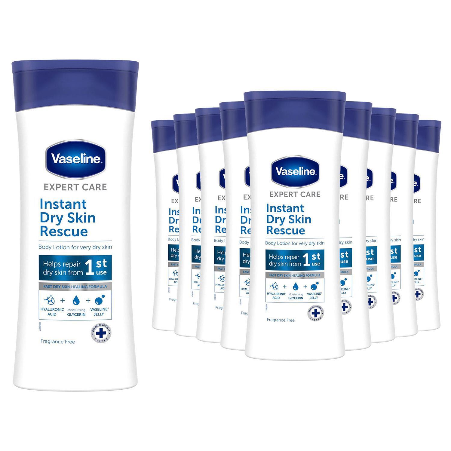 Vaseline Unisex White Expert Care Body Lotion Instant Dry Skin Rescue Hydrating 400Ml, 10 Pack In - Image 4
