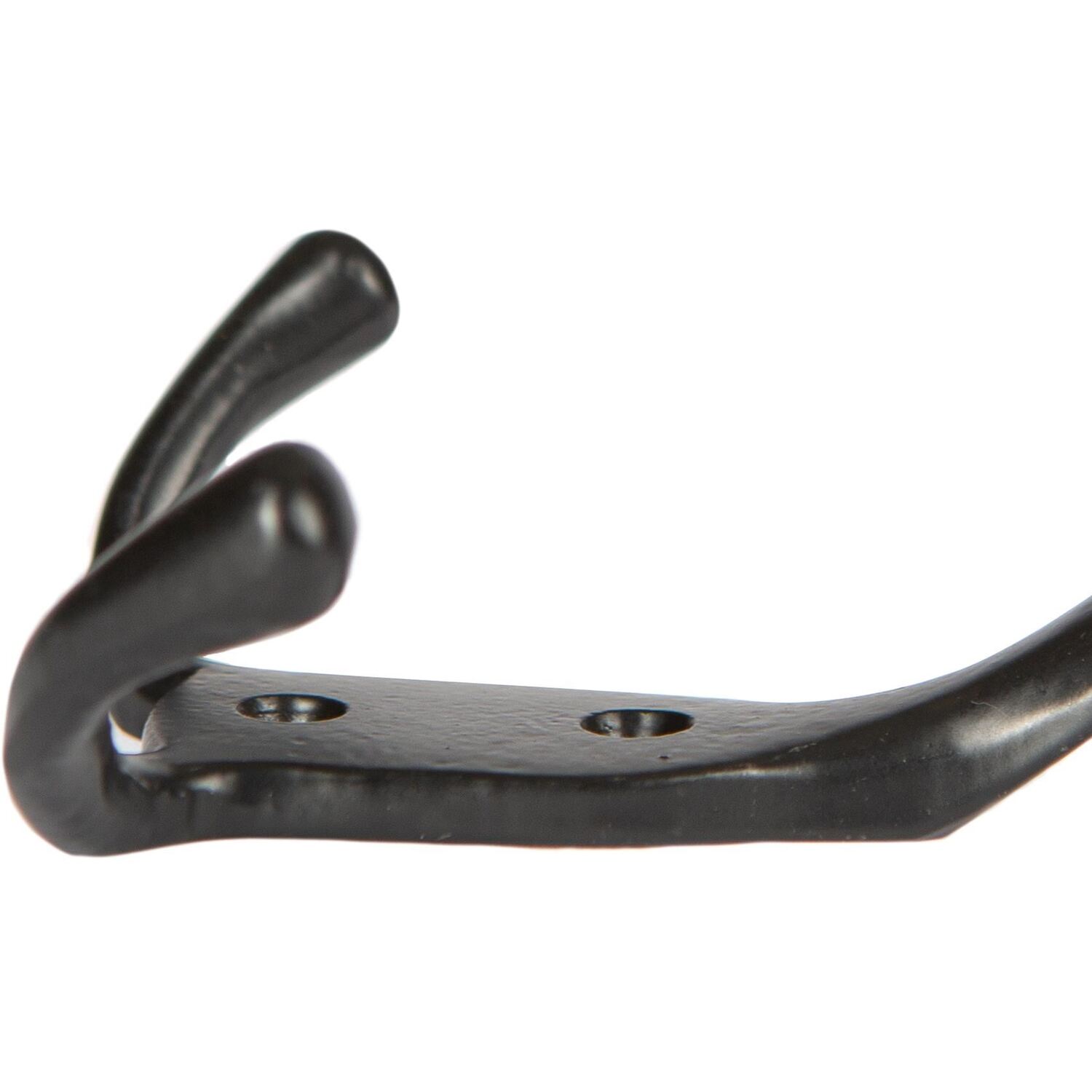 Hammer and Tongs Rustic Hat and Double Robe Hook - W90mm x H140mm - Black - Pack of 10 | Size: 1000mm x 1000mm
