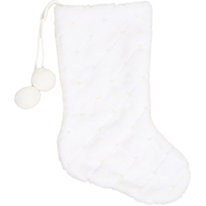 Faux Fur Beaded Stocking