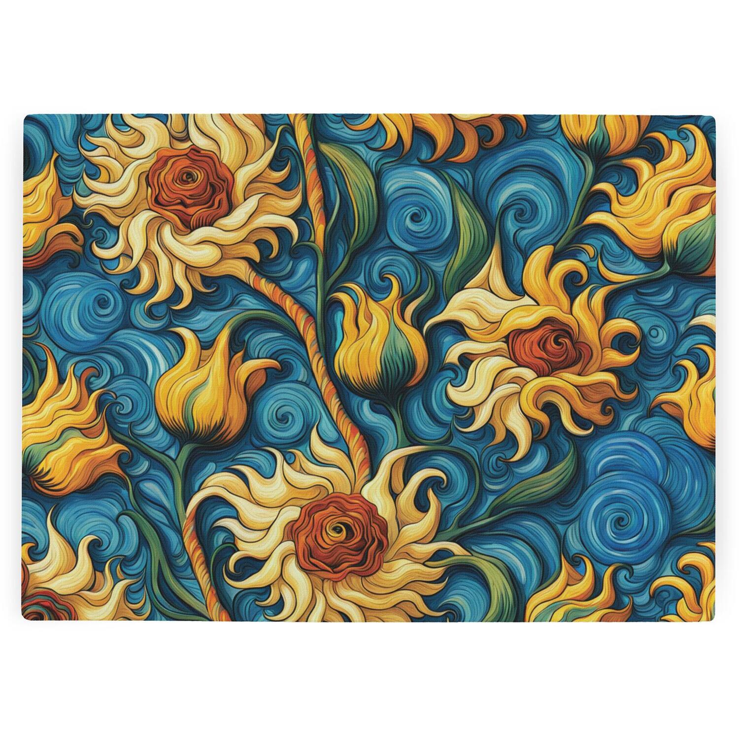Image of Van Gogh Style Sunflowers Worktop Protector&hellip;