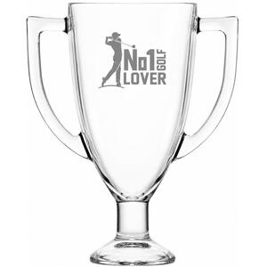 No 1 Golf Lover Trophy Pint Glass