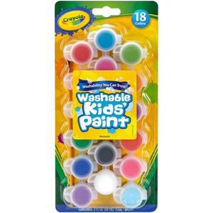 Crayola Washable Kids Paint Pots 18 Colors