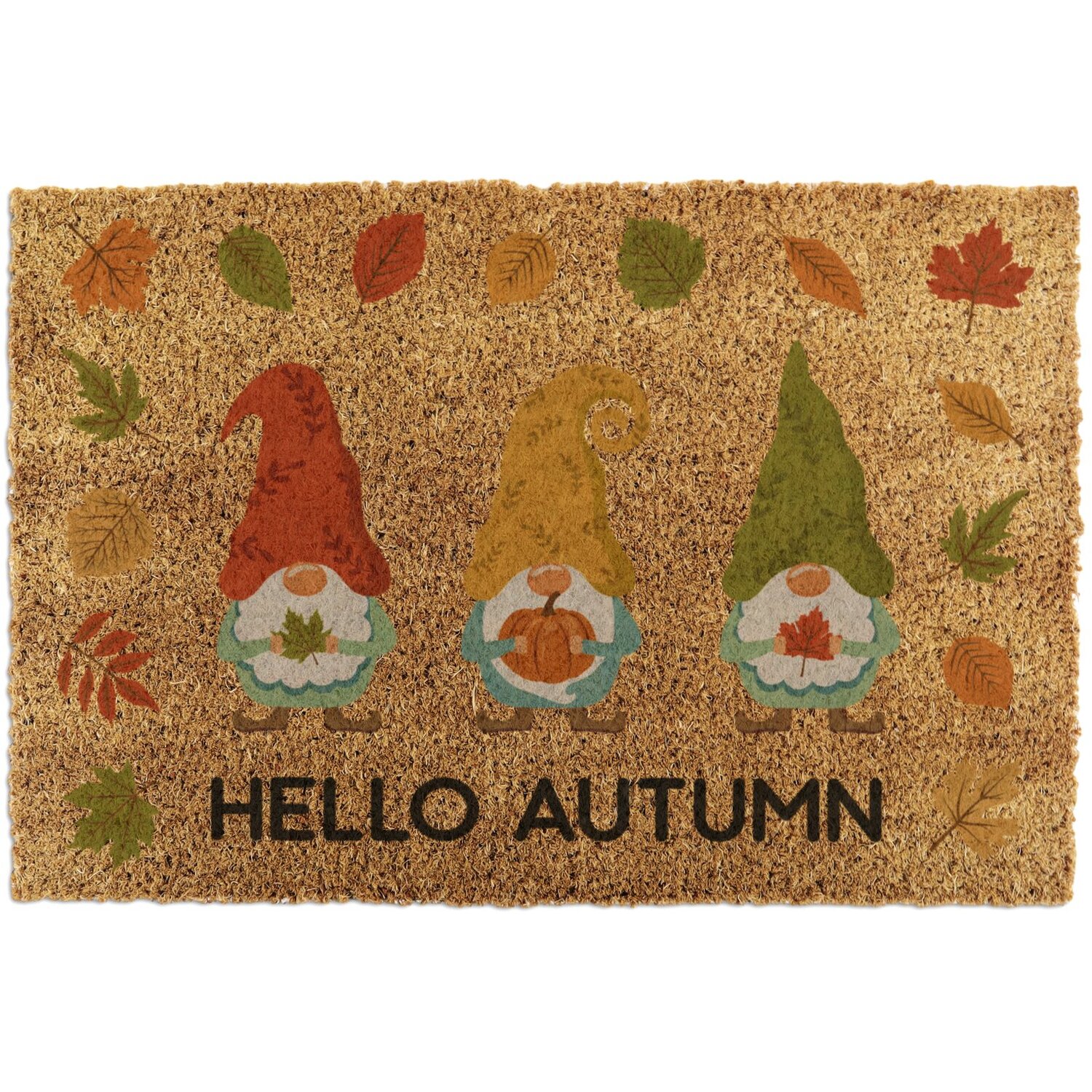 Artsy Mats Autumn Gonks Doormat (60X40cm) - Brown
