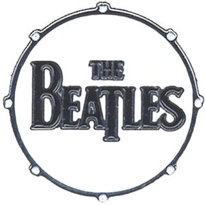 The Beatles Logo Drum Badge