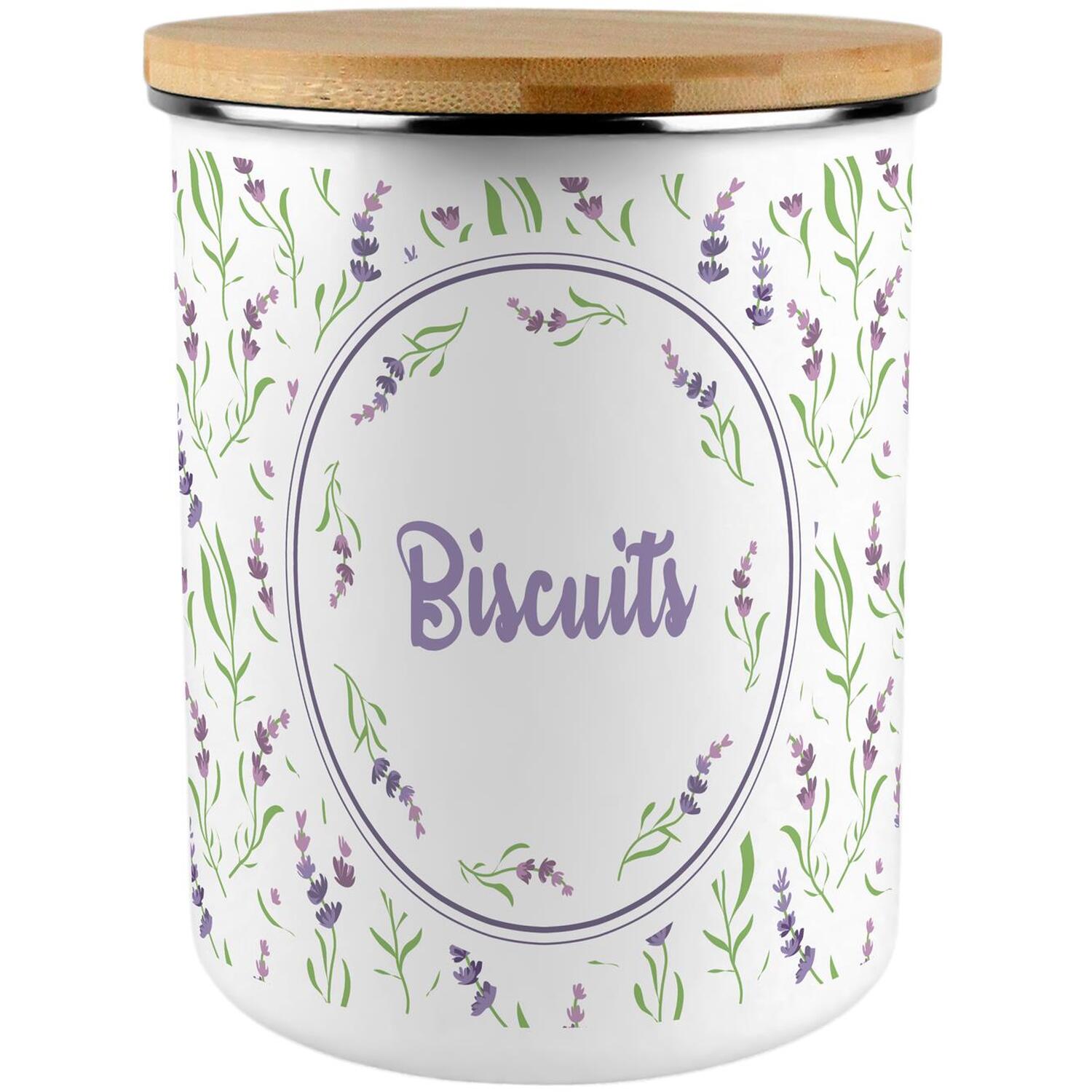 Purely Home Purple Lavender Extra Large Biscuit Tin - Purple - Image 1