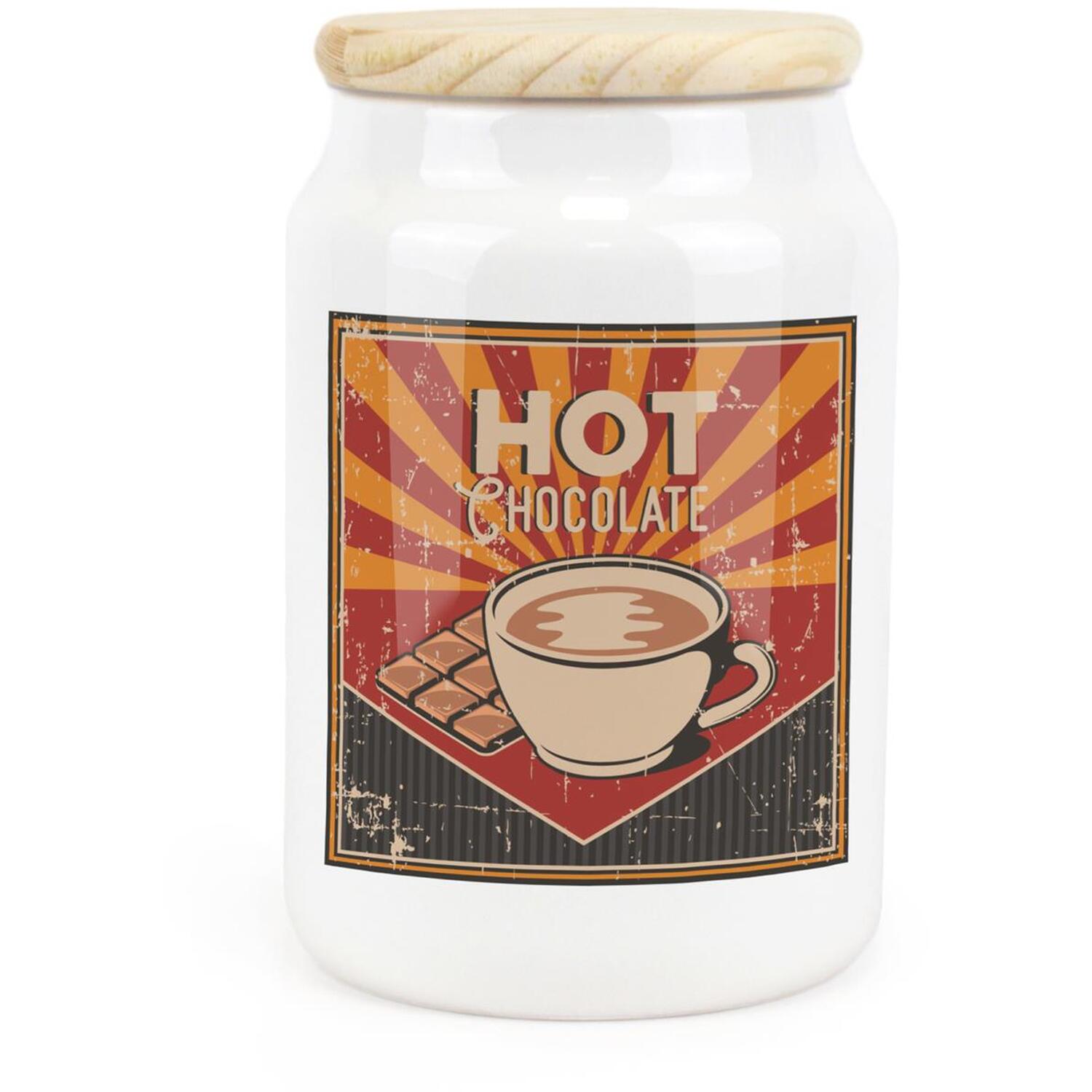 Purely Home Ceramic Tapered Retro Drinks Canister - Hot Chocolate Container - Image 2