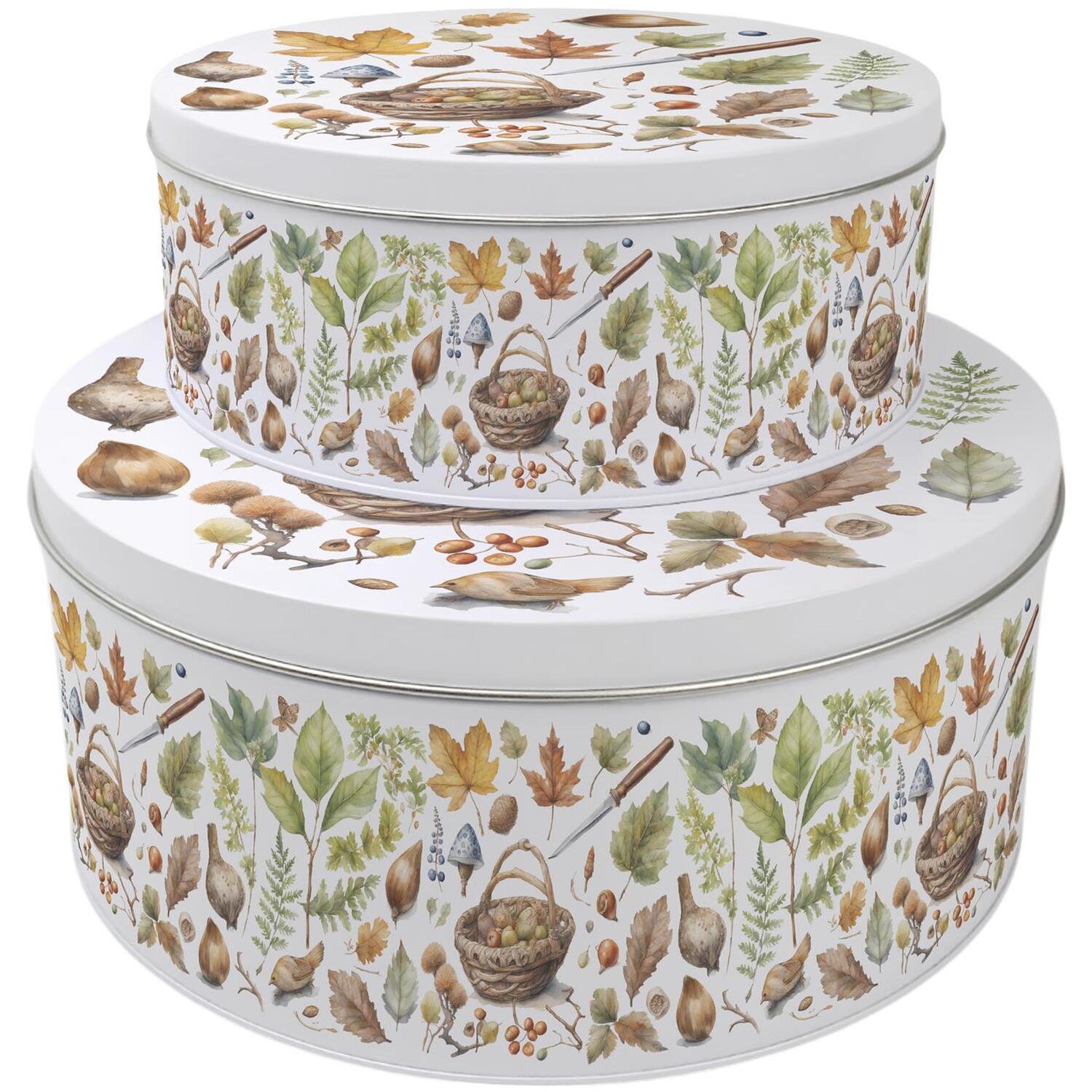 Image of Woodland Cake Tins Set - Multicoloured