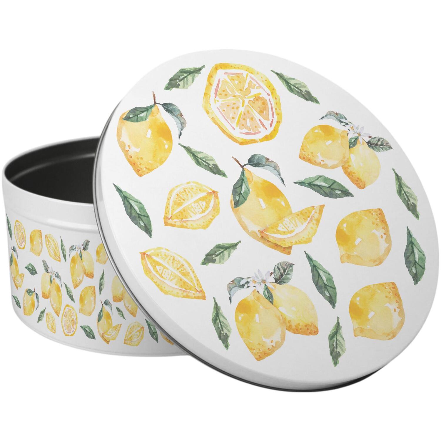 Image of Lemons Large Cake Tin - Multicoloured