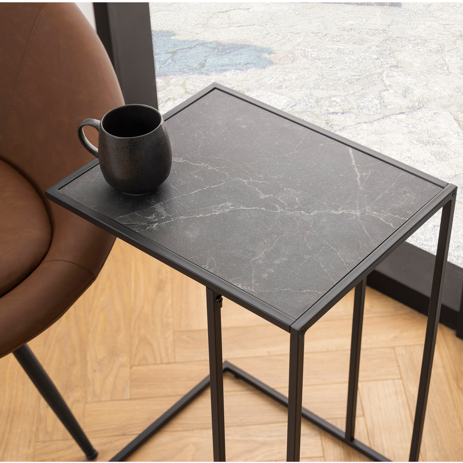 B&Q - Infinity Side Table In Matt Black - Image 3