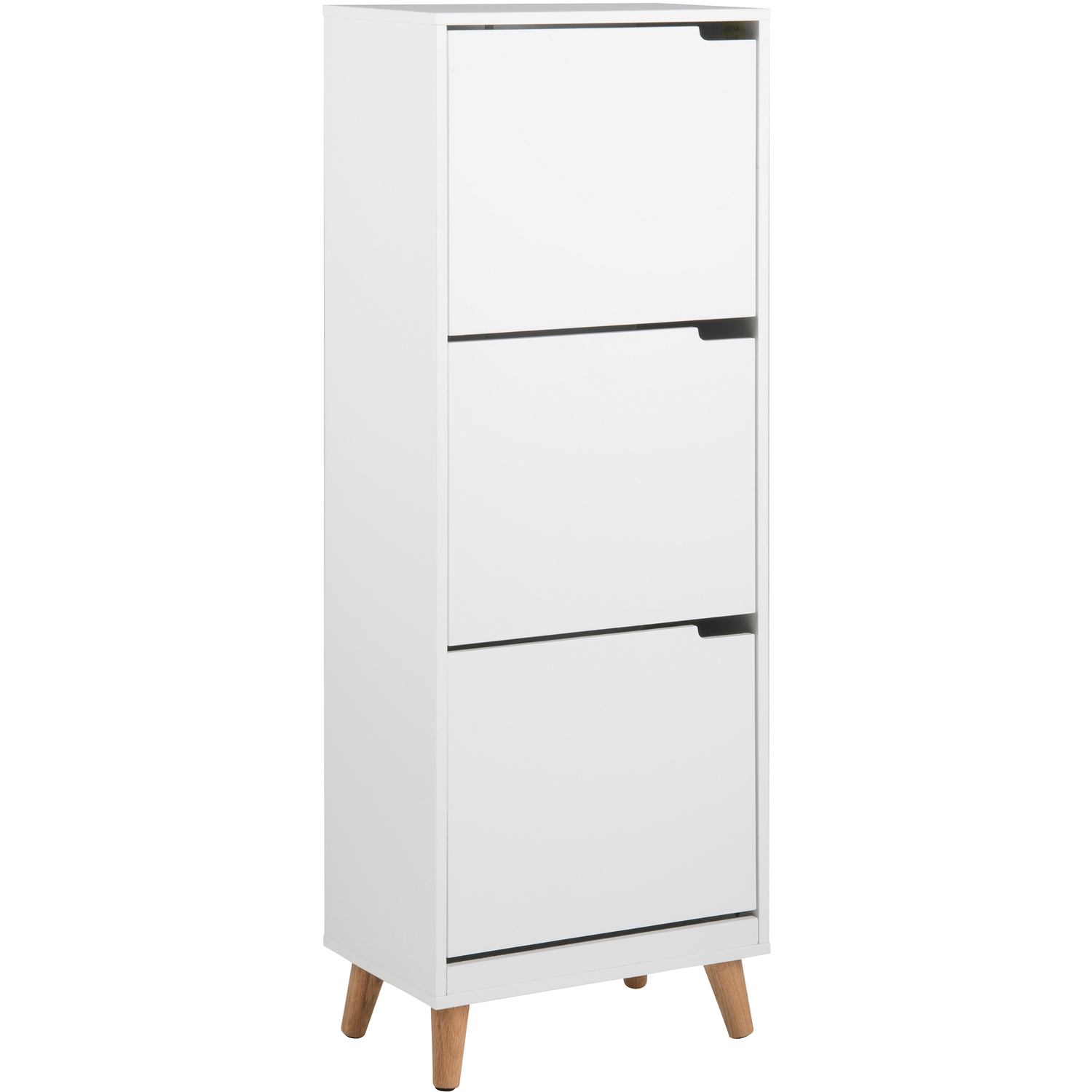 Furniture To Go Florence Mitra 3 Flip Down Door White Shoe Cabinet - Image 4