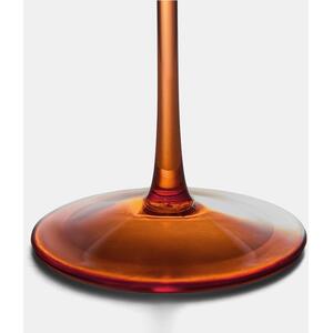 OHS Pack of 2 Scalloped Autumn Plastic Wine Glasses